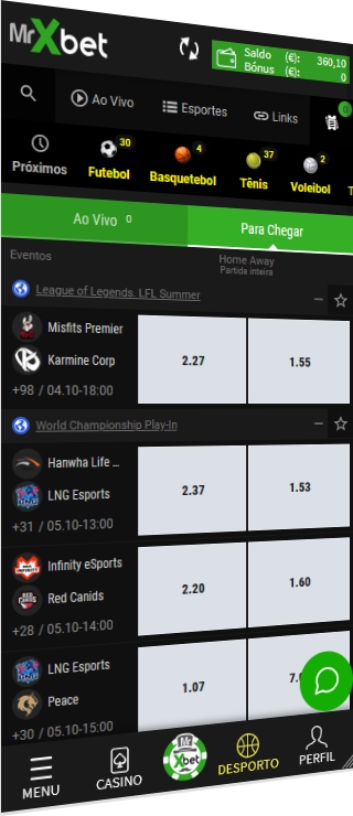 Vista da versão móvel